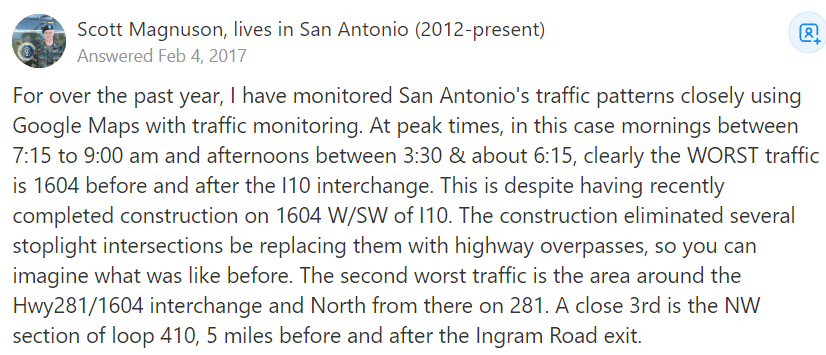How’s the Traffic in San Antonio?